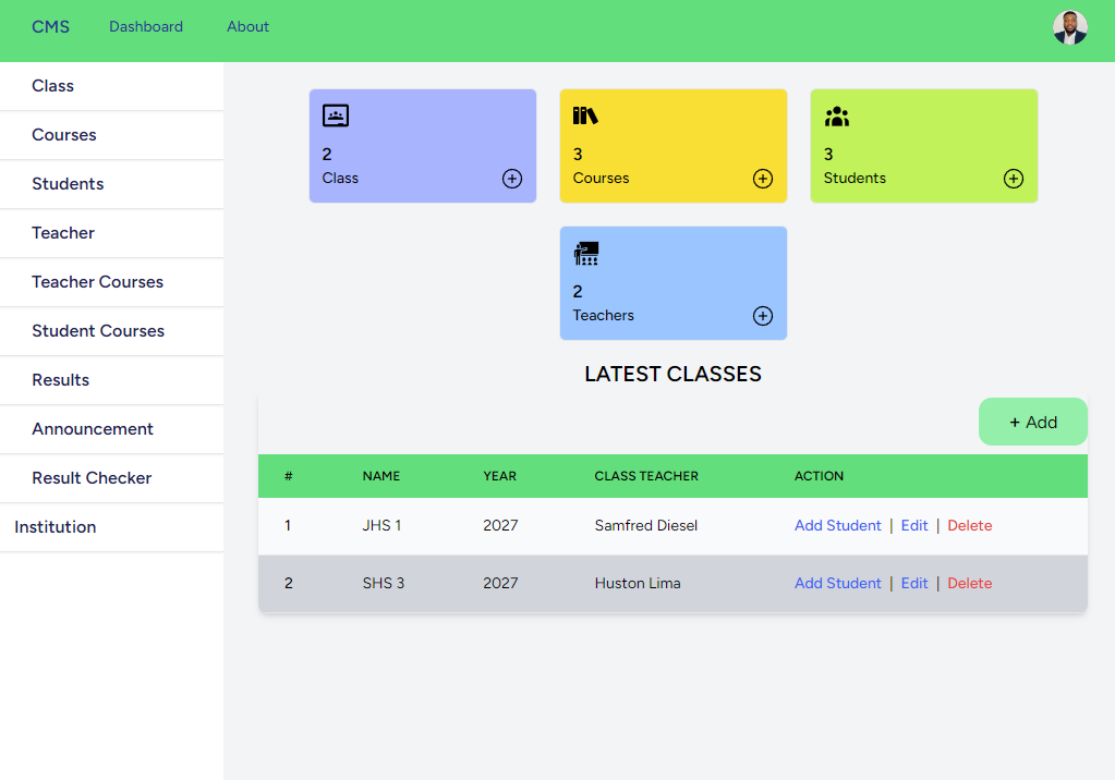 Course Management System